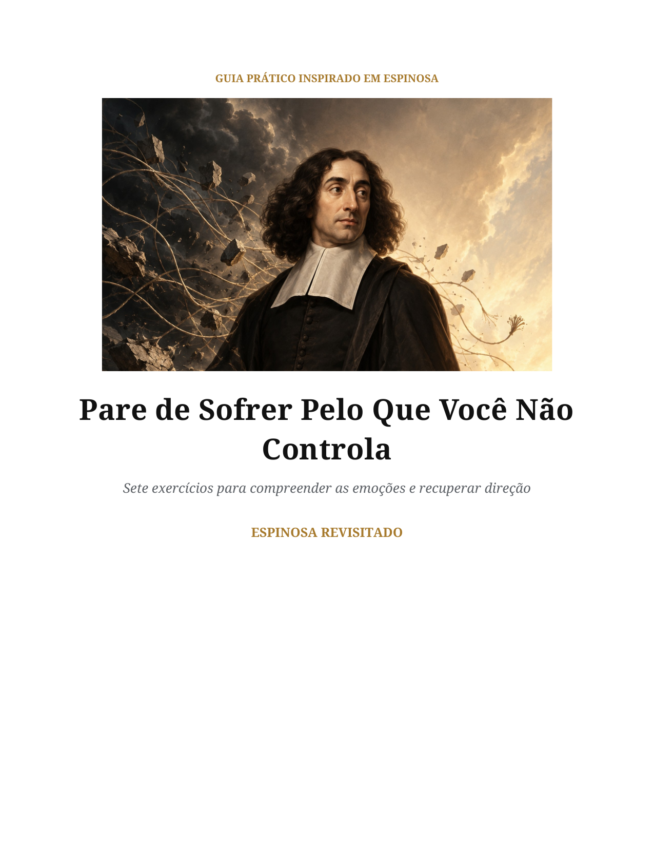Capa do e-book Pare de Sofrer Pelo Que Você Não Controla